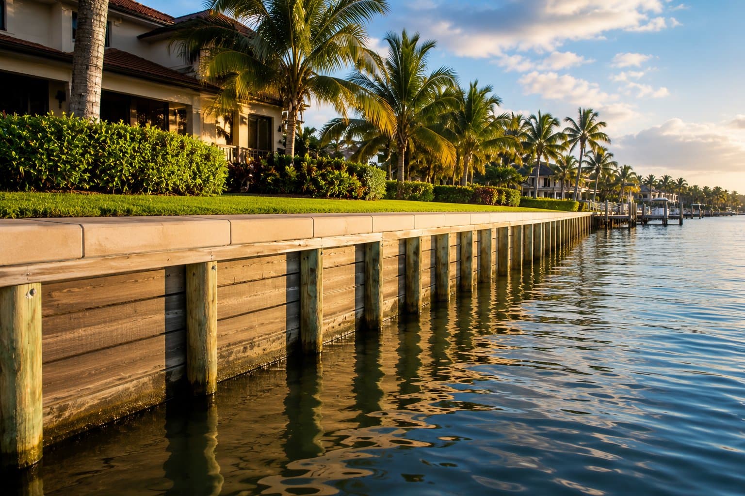 Sea Walls project by Watson Marine Corp. in Miami, FL